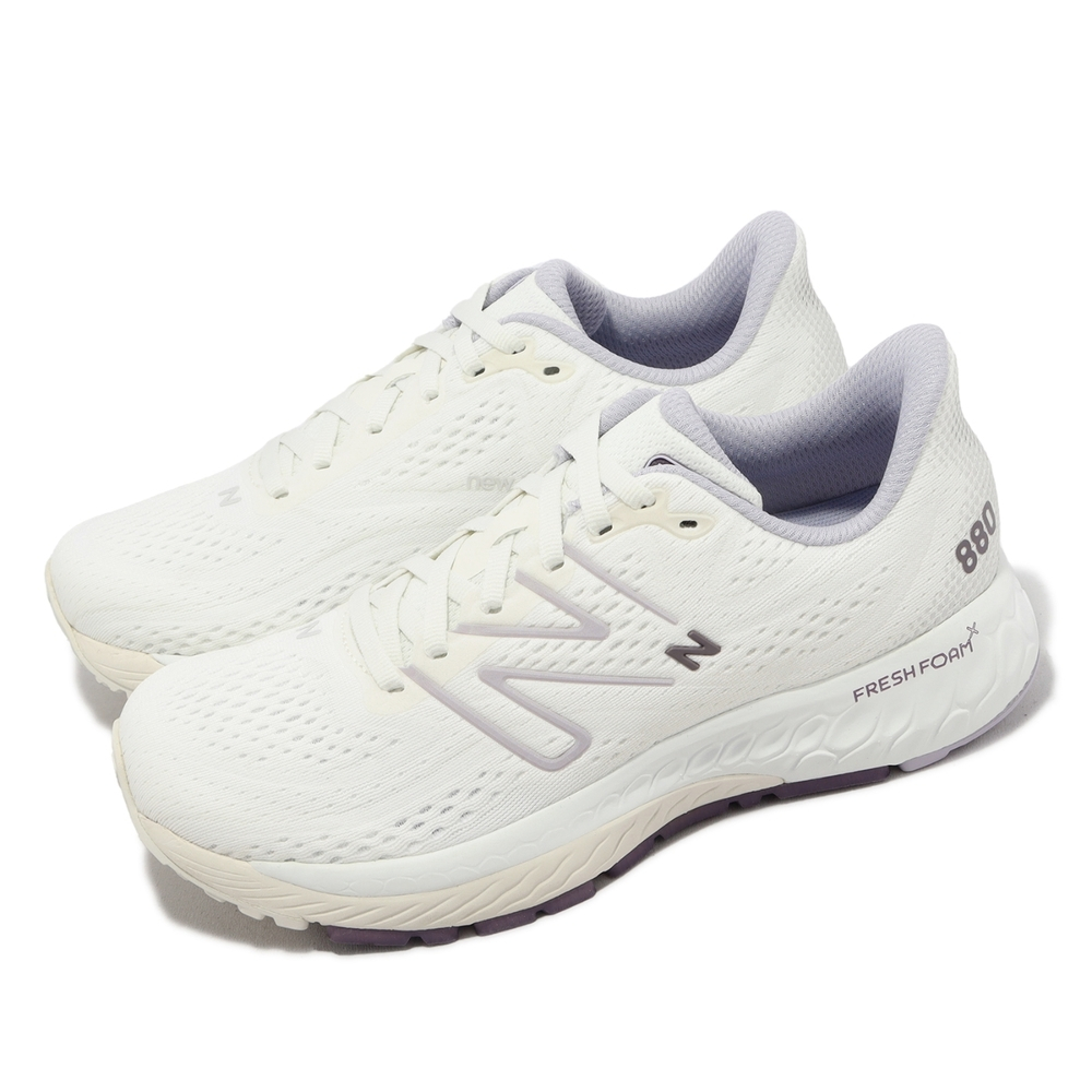 New Balance 慢跑鞋 880 V13 D 寬楦 女鞋 白紫 W880U13D Sneakers542