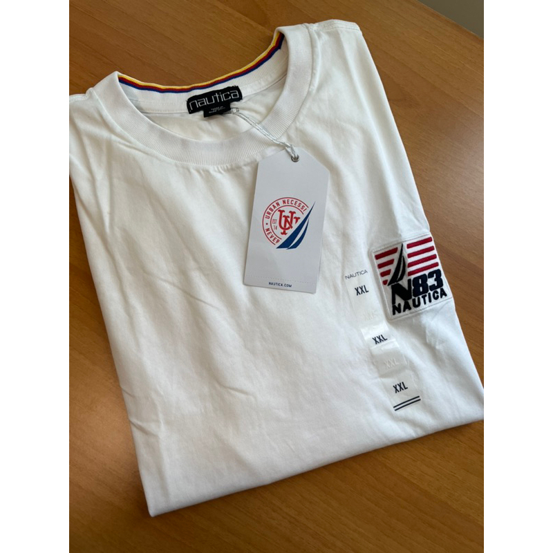 Nautica 美國帆船 男 短袖T恤 圓領短T OVERSIZE 穿搭單品 白 XXL號 有大尺碼