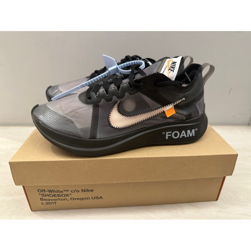 【S.M.P】THE TEN Off-White x Nike Zoom Fly SP 全黑 透明 AJ4588-001