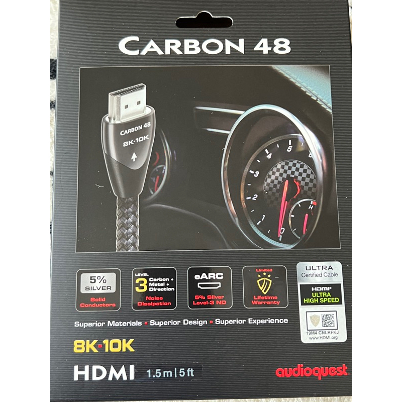 AudioQuest Carbon 48（8k-10k)HDMI 2.1版
