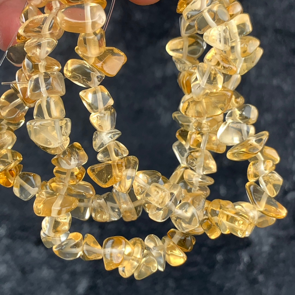 【水晶晶的窩】 黃水晶 金塊 隨形 碎石 水晶 手串 手珠 DIY