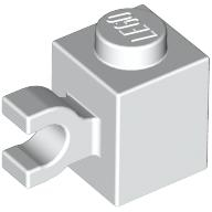 【小荳樂高】LEGO 白色 1x1 磚塊帶一小夾手(水平) Brick Clip 60476 4567891