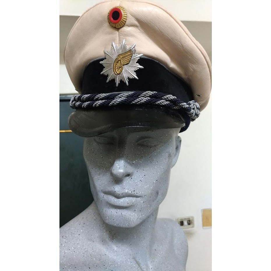 德國公發 西德時期海關鐵道警察大盤帽/頭圍56~58