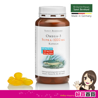 聖伯納德 Sanct Bernhard 魚油Omega-3 1000mg(120粒/每罐) 高單位