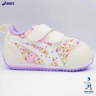 【正品發票出貨】日本Asics 亞瑟士IDAHO BABY MINI 小碎花 紫花 中小童鞋 兒童布鞋運動鞋