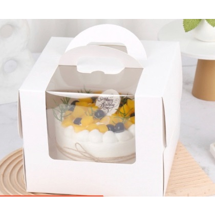 【台灣出貨】巴斯克 蛋糕盒 4吋/6吋/8吋【C158】