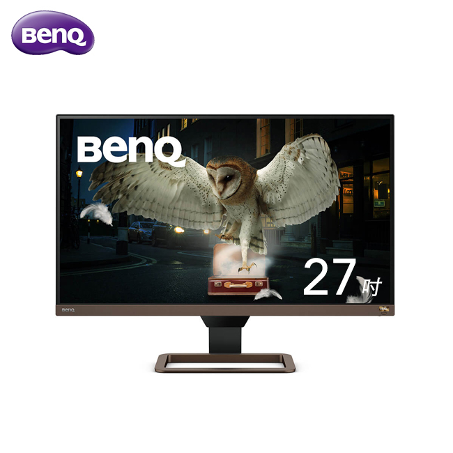 BENQ 27型 4K HDRi 類瞳孔護眼螢幕 光智慧 不閃屏 低藍光 EW2780U