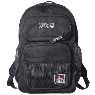 BEN DAVIS BDW-8306-57 CLASS DAYPACK 大容量多層 電腦 後背包 (黑底白字) 化學原宿