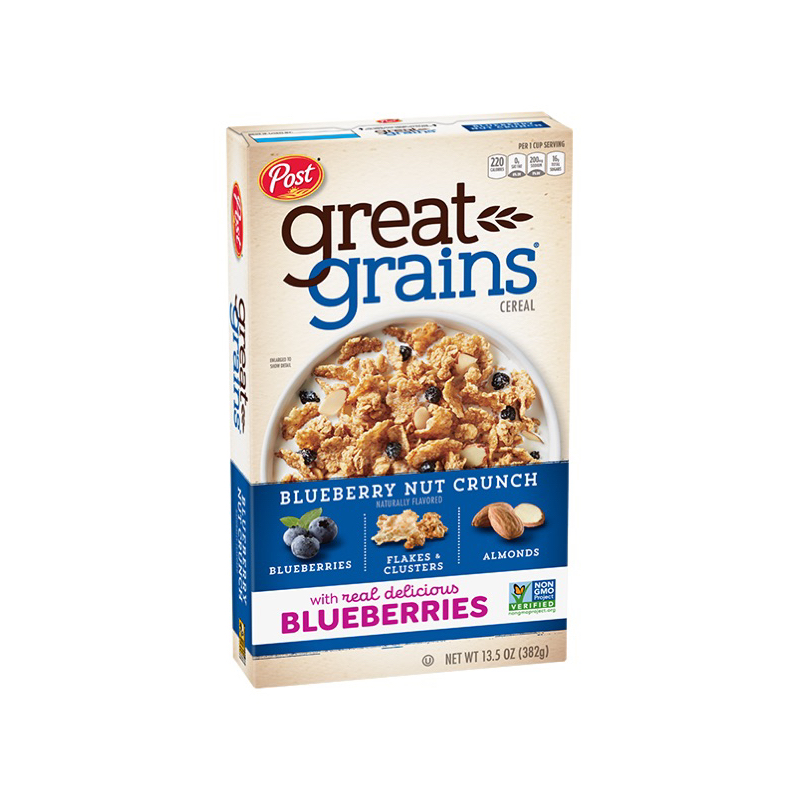 美國 Post 麥片 穀片 藍莓 堅果 早餐 cereal 382g