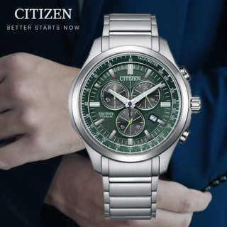 CITIZEN星辰 GENT'S系列 光動能 鈦金屬計時腕錶 43mm / AT2530-85X