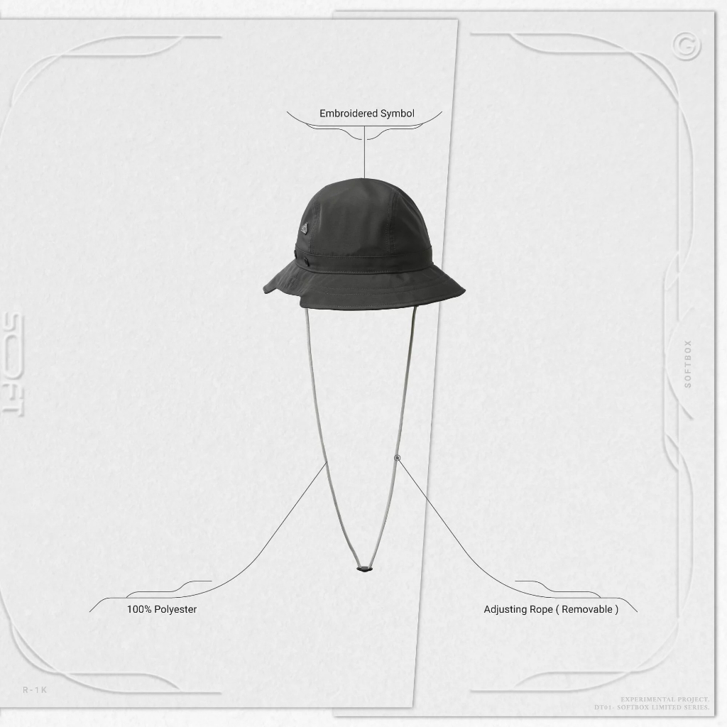 Goopi R-1K “Optimization” Bucket Hat 漁夫帽 棒球帽 Logo De-03