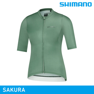 SHIMANO SAKURA 女性短袖車衣 / 鏡面綠 (女車衣 自行車衣)