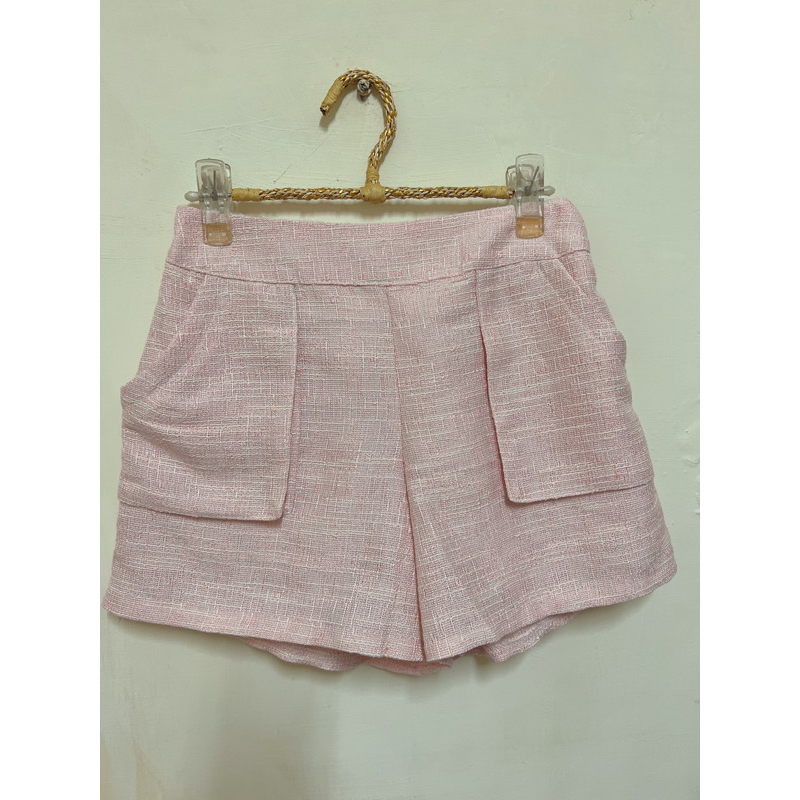 韓國代購～SOOMANCHAE小香短褲～草莓牛奶粉~鬆緊腰帶