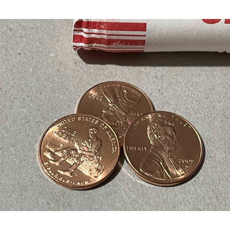 美國 林肯200週年紀念幣 1分，流通品相