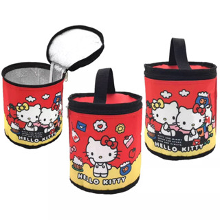 三麗鷗 Hello Kitty 圓桶保溫便當袋 保冷袋 便當袋