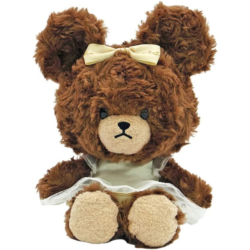 【預購】小熊學校蝴蝶結頭戴絨毛娃娃 小熊 動物 造型玩偶 絨毛娃娃 布偶 公仔 玩具