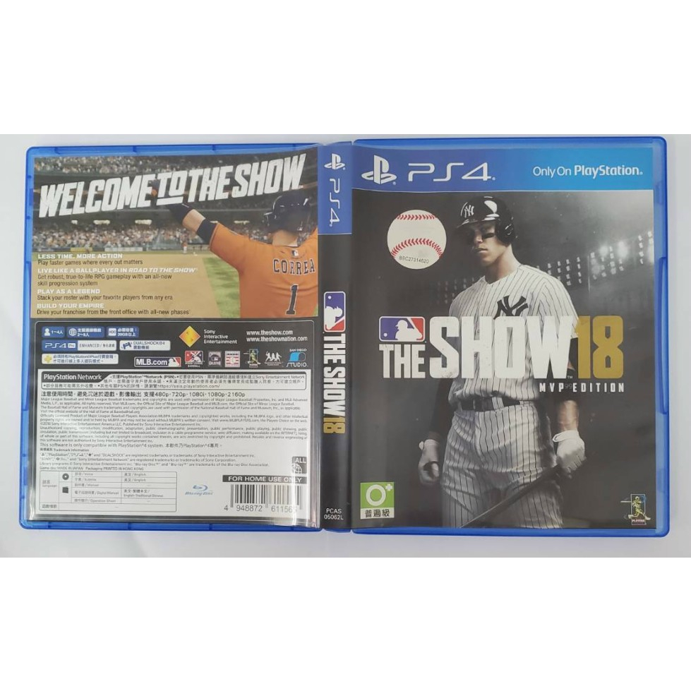 [崴勝3C] 二手 PS4 MLB the show 2018 美國職業棒球大聯盟