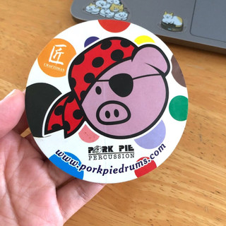 pork pie 美國 爵士鼓品牌 紀念貼紙 週邊 蒐藏 鼓手 爵士鼓