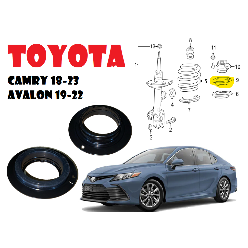 TOYOTA CAMRY 18-23  AVALON 19-22前避震器上座軸承(左右一對）加強版