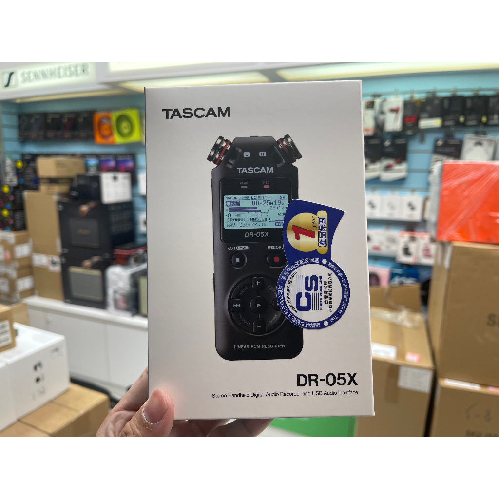 禾豐音響 送32g記憶卡 Tascam DR05X DR-05X 錄音筆  公司貨 可當USB麥克風