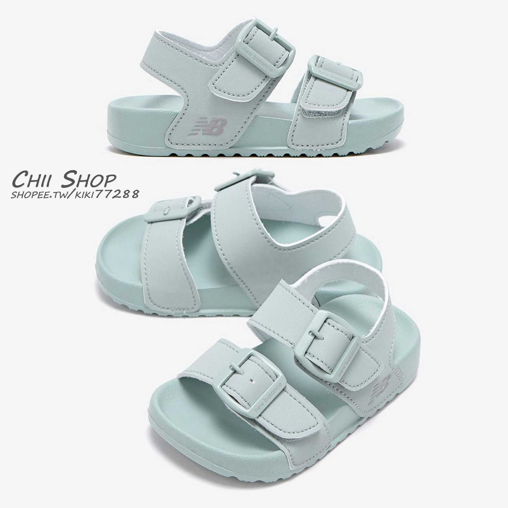 【CHII】零碼 韓國 New Balance 童鞋 涼鞋 小童 魔鬼氈 淡粉色 奶灰色 薄荷綠 巧克力棕