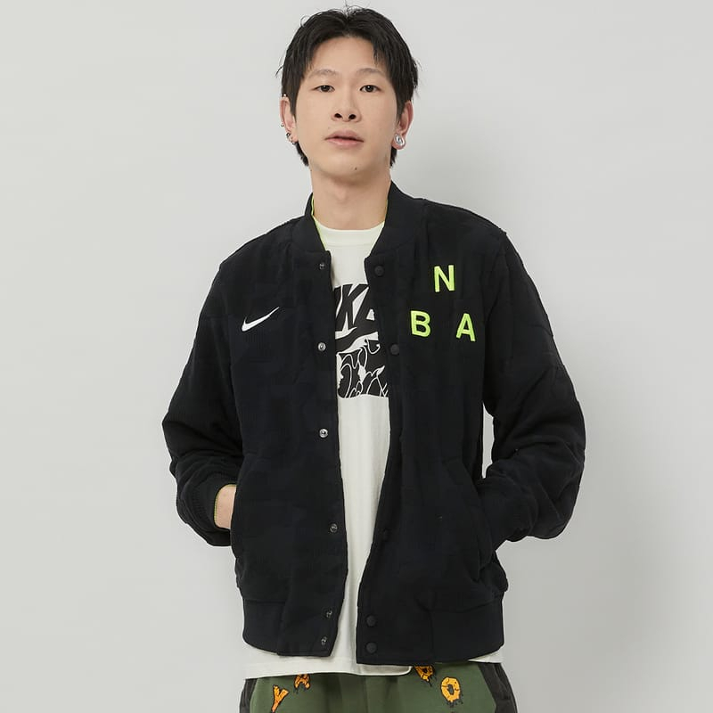 [65折代購] NIKE NBA 棒球外套 男款 運動外套 黑 DR9075-010