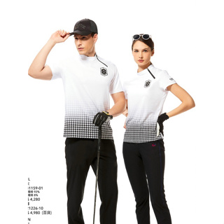 Lynx Golf 男女款吸濕排汗衫 #1531159-01 女款 #1531109-01 男款,印花短袖Polo衫