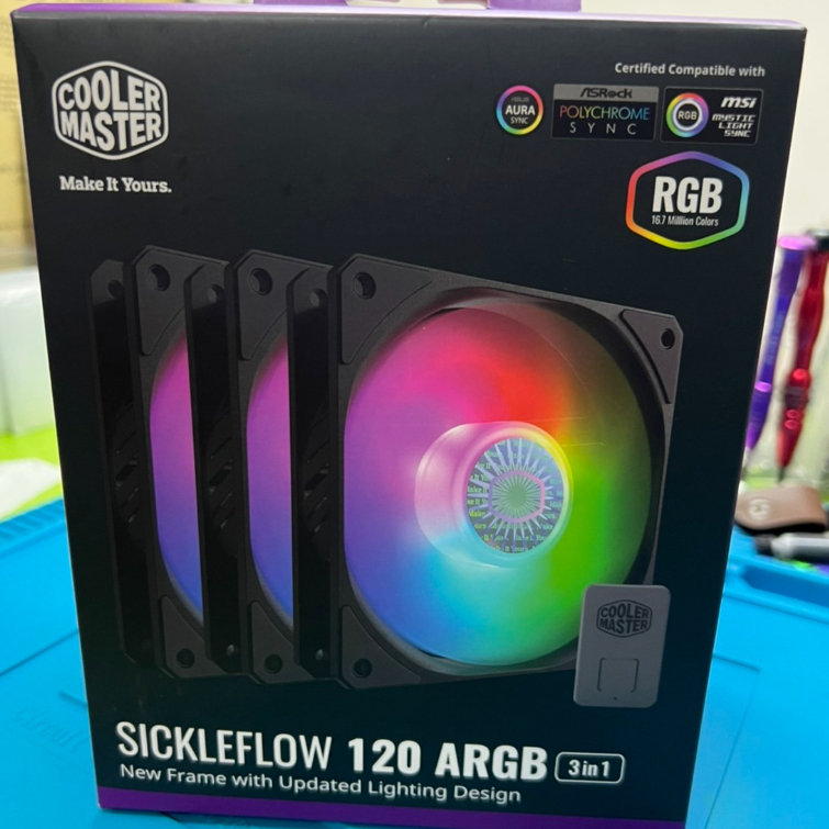 全新附發票 Cooler Master MasterFan MF120R ARGB 三風扇+1燈控(蝦皮店到店免運中)