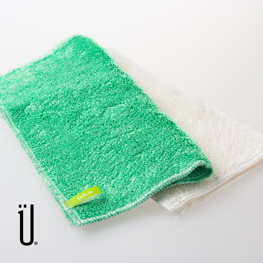 UdiLife 生活大師 百研 植物纖維 重油擦拭布 (2入) 纖維擦拭布 超纖抹布 去油抹布 清潔抹布
