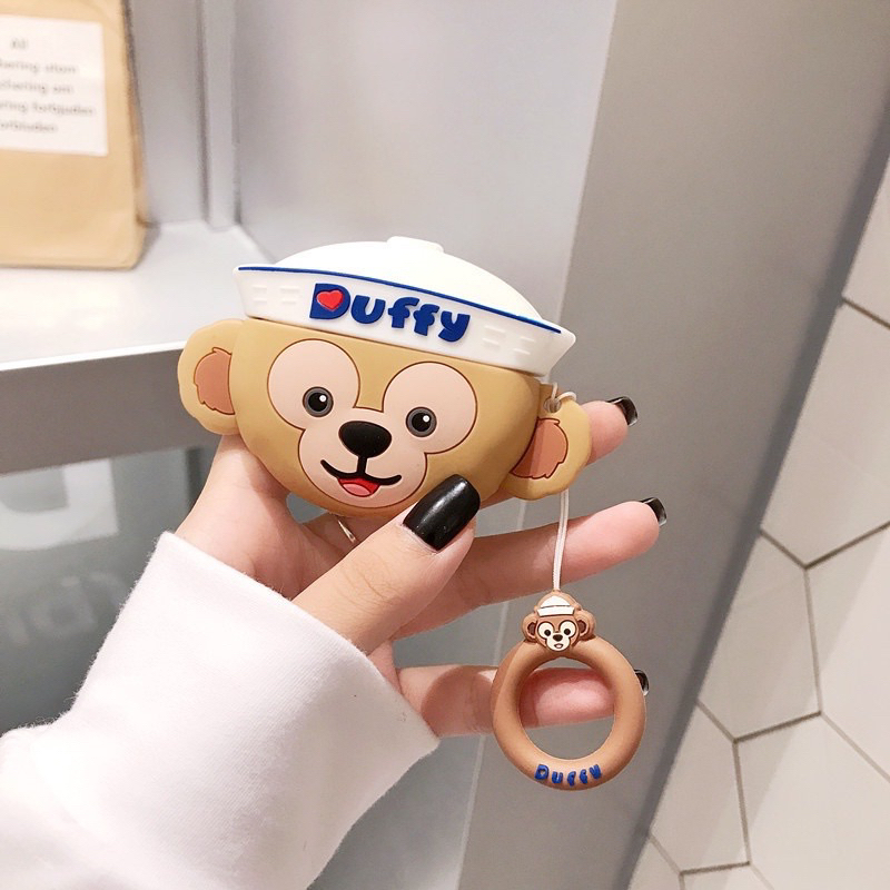 可愛卡通Duffy達菲熊Airpods 1 / 2 Pro軟矽膠Airpods保護套