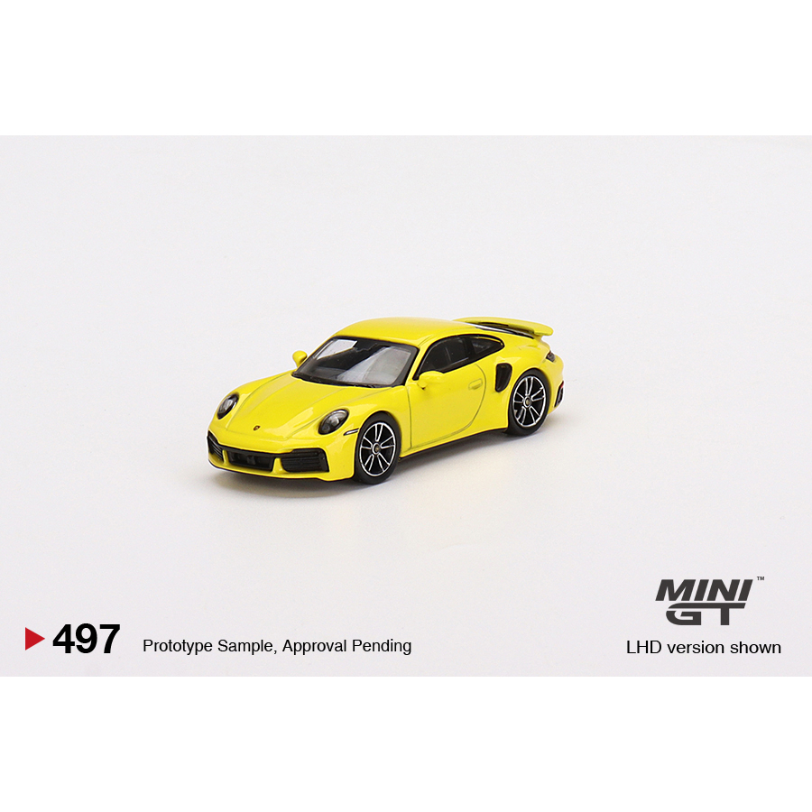 【模例】Mini GT 1/64 Porsche 911 Turbo S Racing Yellow MGT00497