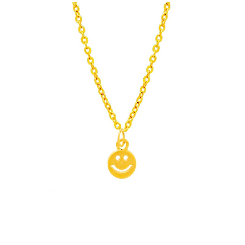 【BOPIN】9999純金 黃金 微笑造型黃金吊墜 0.03錢（±1厘）