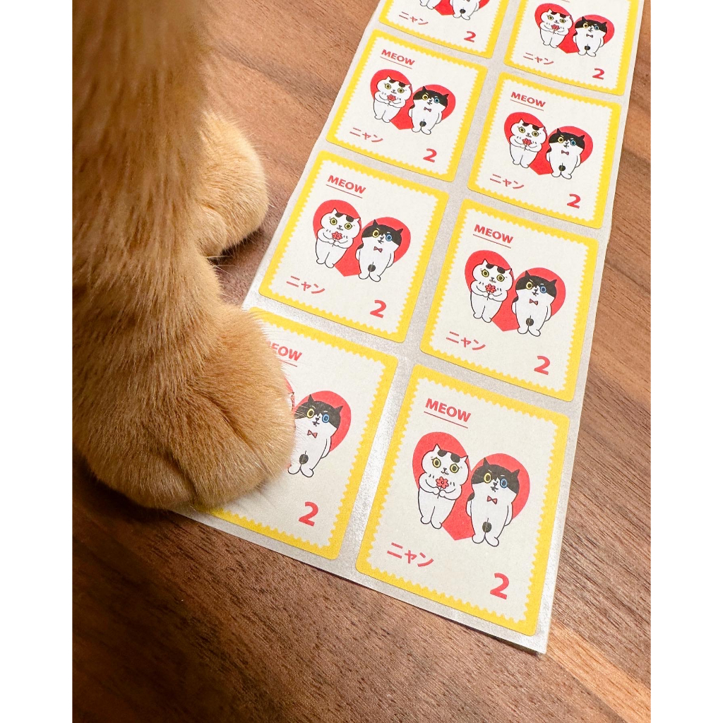 阿喵大集合 猫の日郵票貼紙