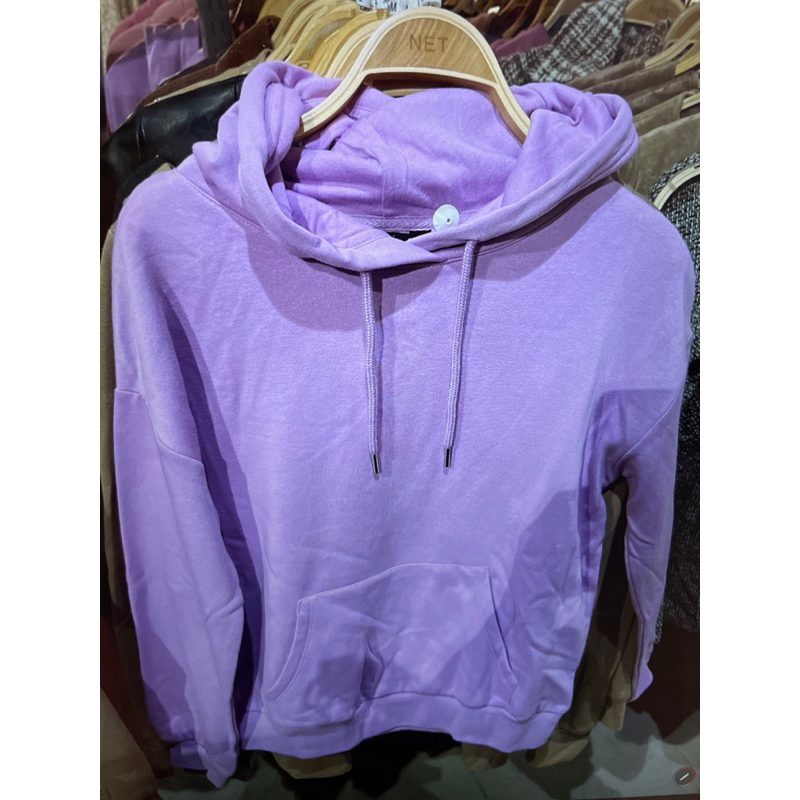 NET粉紫色帽T（XL)