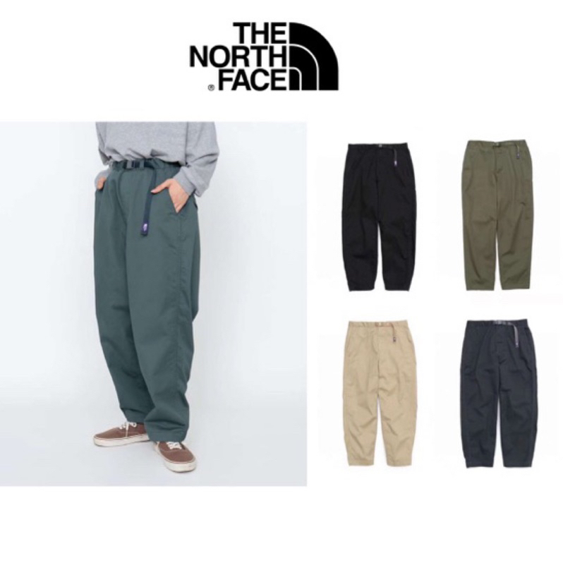 23 THE NORTH FACE 紫標 NT5302N TWILL WIDE TAPERED工作褲 北面 長褲