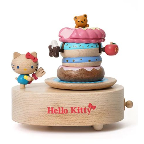 【Hello Kitty】上下動音樂盒1060828（三麗鷗／甜甜圈／音樂鈴／Wooderful）《豐年季小舖》
