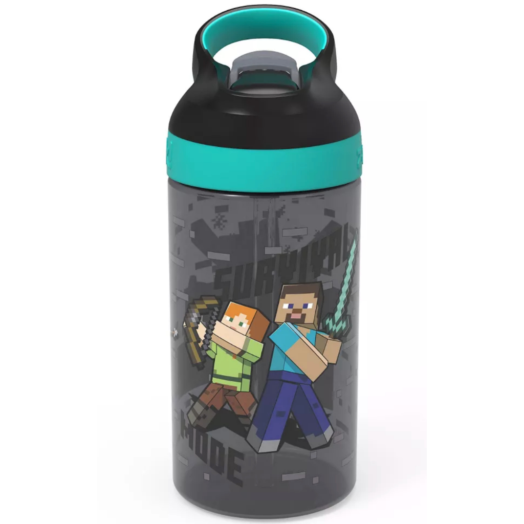 預購塑膠款 兩入組 450ML👍正版空運👍美國專櫃 Minecraft 麥塊 兒童水壺 吸管水壺 塑膠水壺 水壺