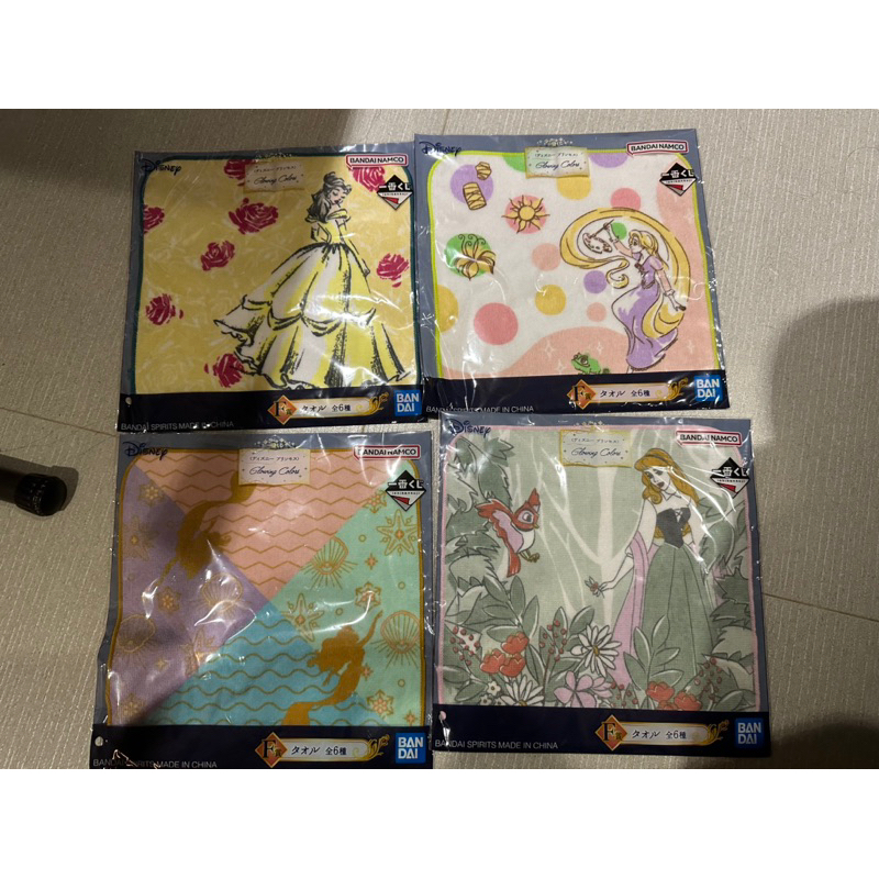 【一番賞】迪士尼公主系列❤️毛巾/吊飾/小收納袋
