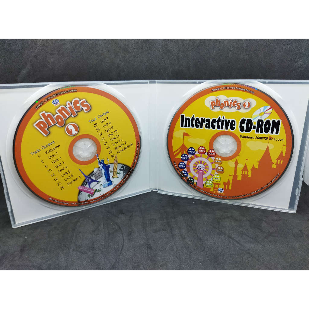 二手cd+cd-rom空中美語 phonics 2 interactive