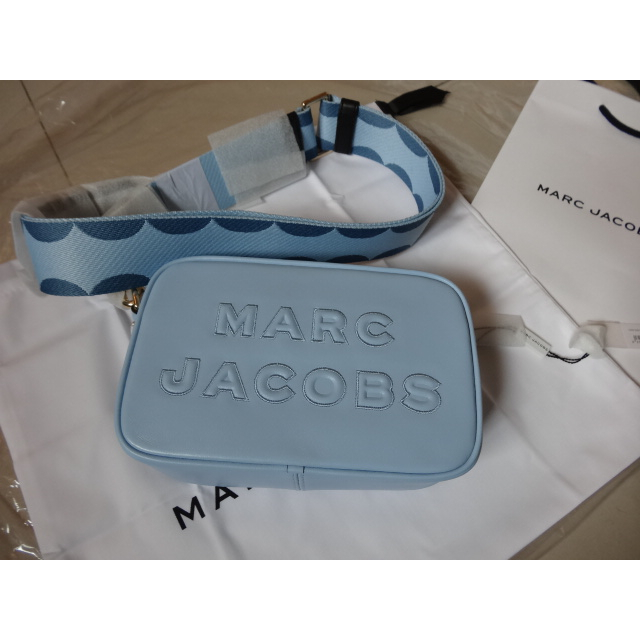 全新 MARC JOCOBS 天空藍 水藍 經典肩帶包 MJ斜背包 側背包 小方包 小書包 相機包背帶