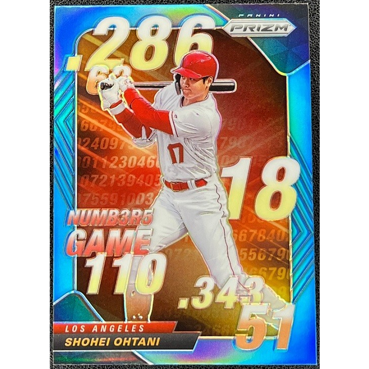 MLB 球員卡 Shohei Ohtani 大谷翔平 2020 Prizm Numbers Game Prizms 藍亮