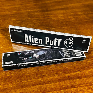 👽Alien Kingsize 108mm black Rolling Paper 外星人 黑色捲煙紙