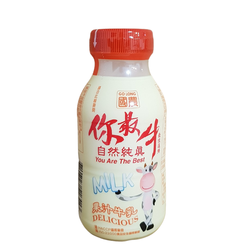 國農PP215ML果汁牛乳 215ML/瓶 1箱(24瓶)