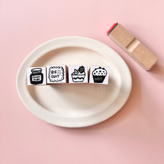 Hankodori 日本製印章 果醬 餅乾 草莓蛋糕 鬆餅 甜點 印章 日本印章 手帳印章 手帳素材 甜點印章 之然