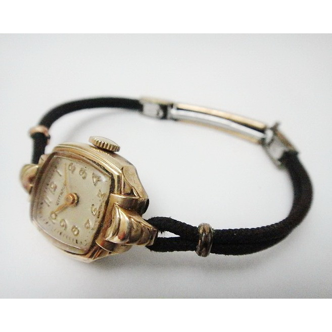 【拾年之路】 50年代瑞士名錶Wittnauer詠雅華17石包金機械錶/淑女錶(免運)