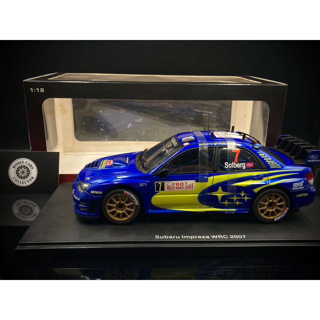 【收藏模人】Autoart Subaru Impreza WRC #7 2007 1:18 1/18 80790