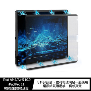 AOYi Apple iPad Air 4/Air 5 10.9/iPad Pro 11 可拆卸磁吸類紙膜 保護貼