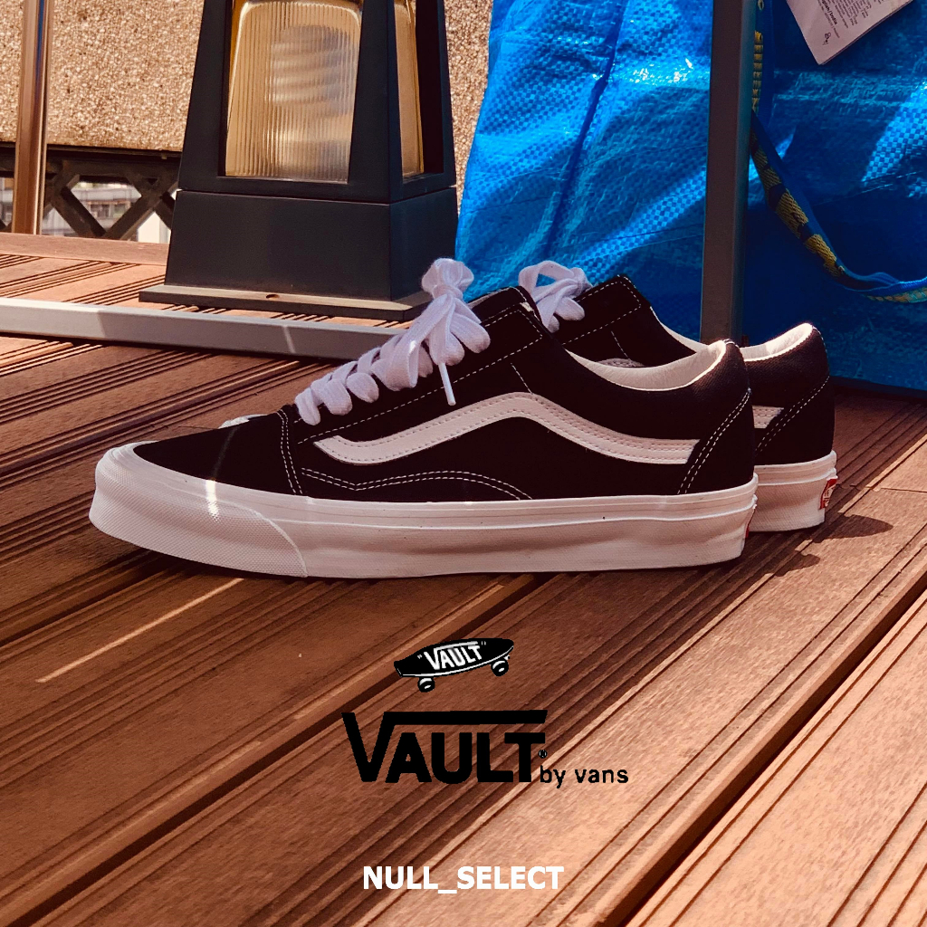 NULL】VANS VAULT OG OLD SKOOL 黑色麂皮板鞋滑板鞋最高支線