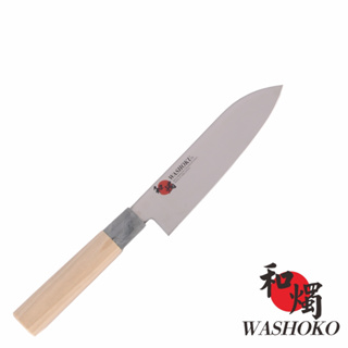 【日本和燭】原木三德刀 17CM (日本鋼材 菜刀 料理刀)