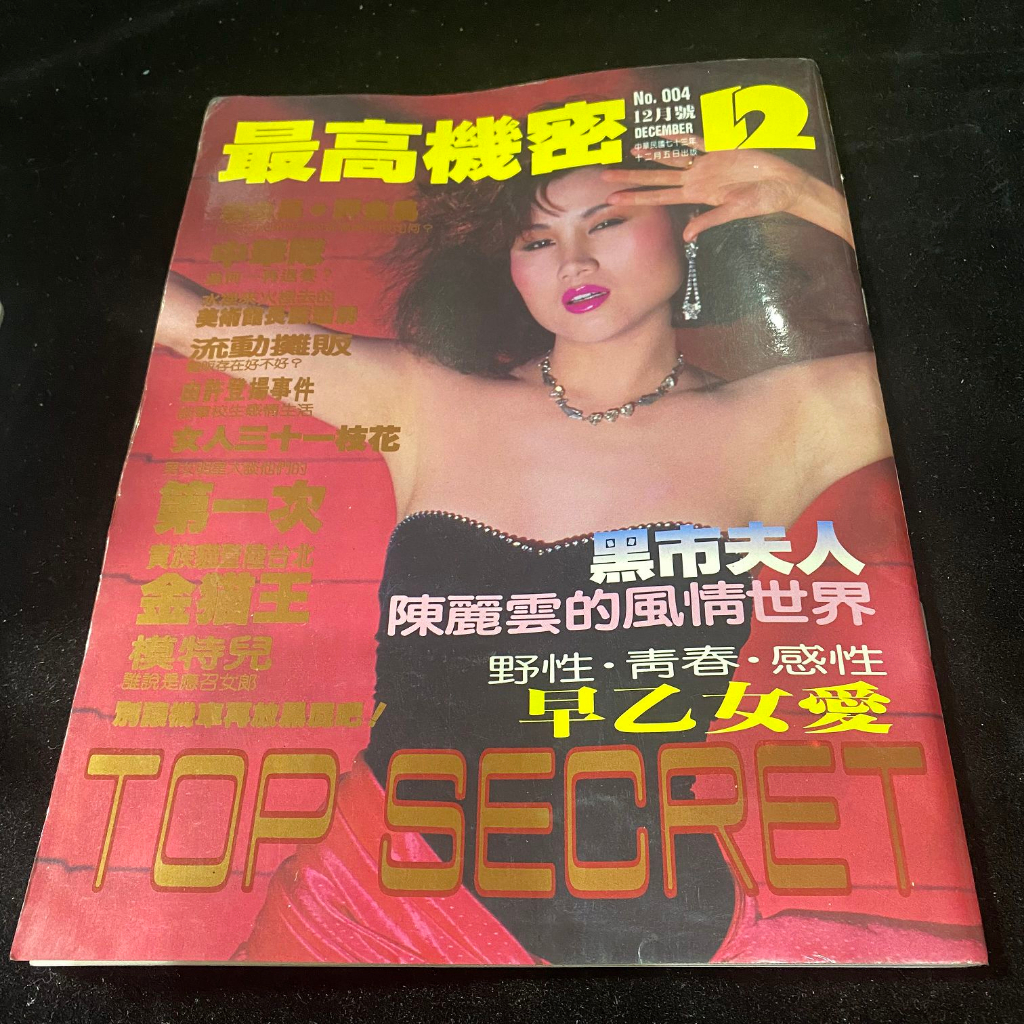 二手老書 1984年12月 TOP SECRET 最高機密 雜誌 No.004 / 自有書 / lo